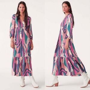 BA&SH NEW‎ Wina Dress Night Blue XS Dinner Event Holiday New Year Holiday